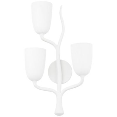 Hudson Valley Lighting Vine Wall Sconce - Color: White - Size: 3 light - 50