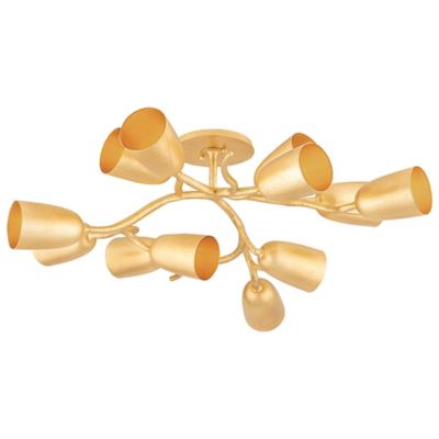 Hudson Valley Lighting Vine Semi-Flushmount Light - Color: Gold - Size: Med