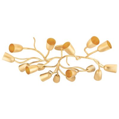 Hudson Valley Lighting Vine Semi-Flushmount Light - Color: Gold - Size: Lar