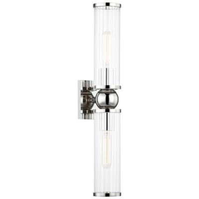 Hudson Valley Lighting Malone Wall Sconce - Color: Silver - Size: Medium - 