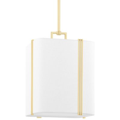 Hudson Valley Lighting Downing Pendant Light - Color: White - Size: Small -