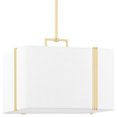 Hudson Valley Lighting Downing Pendant Light - Color: White - Size: Large -