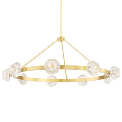 Hudson Valley Lighting Barclay Chandelier - Color: Brass - Size: Medium - 6