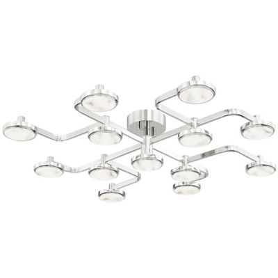 Hudson Valley Lighting Meander LED Chandelier - Color: Silver - Size: Large