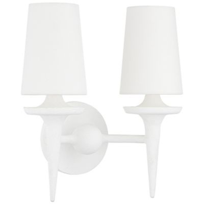 Hudson Valley Lighting Torch Wall Sconce - Color: White - Size: 2 light - 6