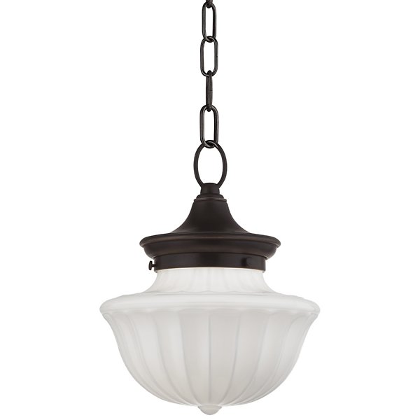 Dutchess Pendant Light - Color: White - Size: Small - Hudson Valley Lighting 5009-OB