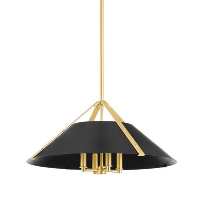 Hudson Valley Lighting Raymond Pendant Light - Color: Black - Size: 1 light