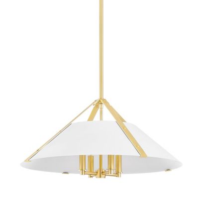 Hudson Valley Lighting Raymond Pendant Light - Color: White - Size: 1 light