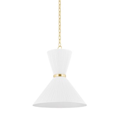 Hudson Valley Lighting Enid Pendant Light - Color: White - Size: 22 - 59