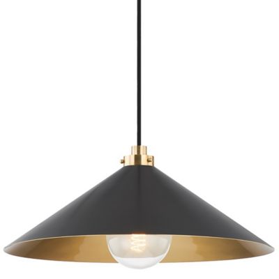 Hudson Valley Lighting Clivedon Pendant Light - Color: Brass - Size: Medium