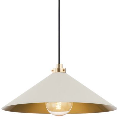 Hudson Valley Lighting Clivedon Pendant Light - Color: Brass - Size: Medium