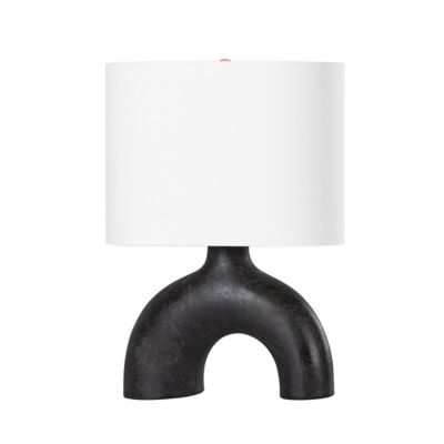 Hudson Valley Lighting Valhalla Table Lamp - Color: Black - Size: 1 light -