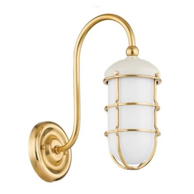 Hudson Valley Lighting Holkham Wall Sconce - Color: White - Size: 1 light -