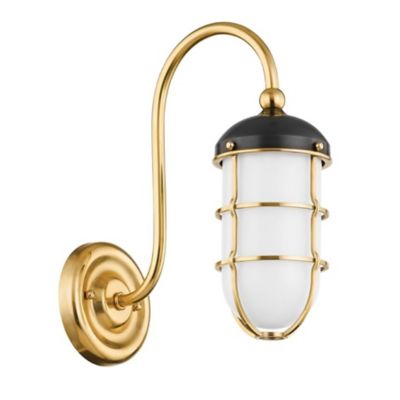 Hudson Valley Lighting Holkham Wall Sconce - Color: Blue - Size: 1 light - 