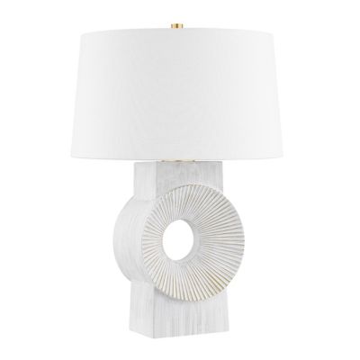 Hudson Valley Lighting Milner Table Lamp - Color: White - Size: 1 light - L