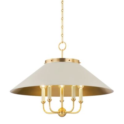 Hudson Valley Lighting Clivedon Chandelier - Color: White - Size: 5 light -