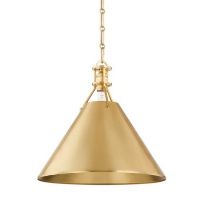 Hudson Valley Lighting Metal No. 2 Pendant Light - Color: Brass - Size: Med