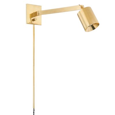 Hudson Valley Lighting Highgrove Plug-in Wall Sconce - Color: Brass - MDS17