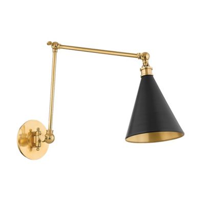 Hudson Valley Lighting Osterley Adjustable Wall Sconce - Color: Black - Siz