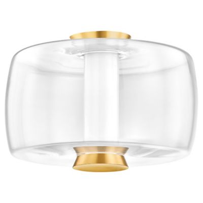 Hudson Valley Lighting Beau LED Flushmount Light - Color: Brass - Size: 1 l