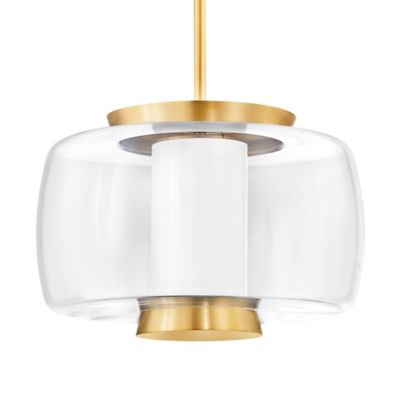 Hudson Valley Lighting Beau LED Pendant Light - Color: Brass - Size: Large 