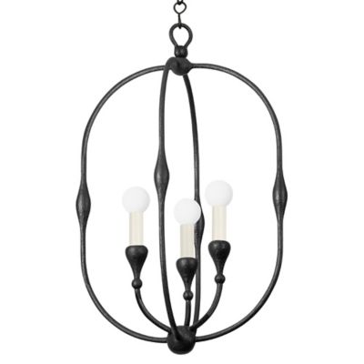 Hudson Valley Lighting Baltic Pendant Light - Color: Black - Size: Small - 