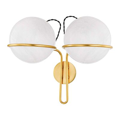 Hudson Valley Lighting Hingham Wall Sconce - Color: White - Size: 2 light -