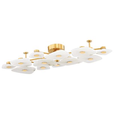 Hudson Valley Lighting Holmdel LED Semi-Flushmount Light - Color: Brass - S