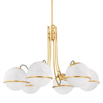 Hudson Valley Lighting Hingham Chandelier - Color: Brass - 3940-AGB