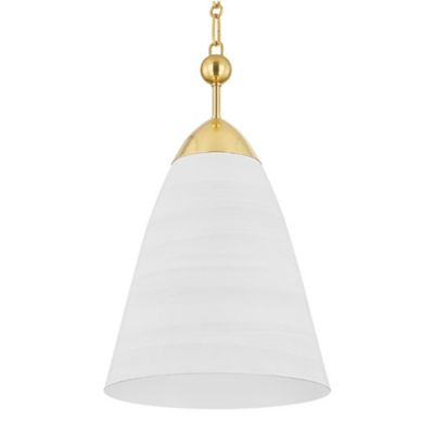 Hudson Valley Lighting Bronson Pendant Light - Color: White - Size: Small -