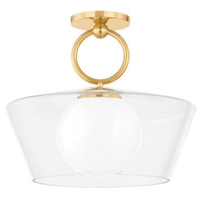 Hudson Valley Lighting Elmsford Pendant Light - Color: Brass - Size: 1 ligh