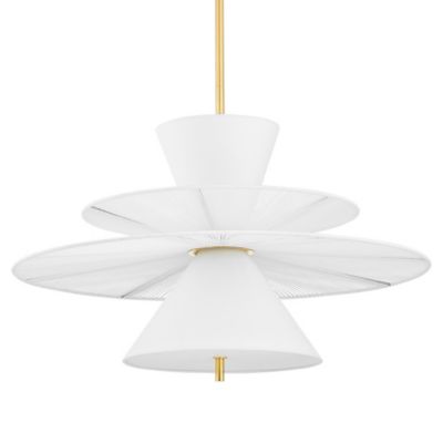 Hudson Valley Lighting Esperance Pendant Light - Color: White - Size: Small