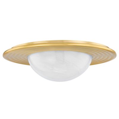 Hudson Valley Lighting Geraldton LED Flushmount Light - Color: Brass - Size