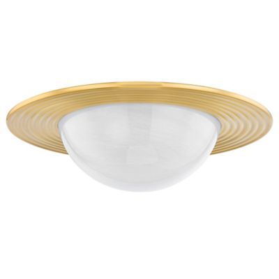 Hudson Valley Lighting Geraldton LED Flushmount Light - Color: Brass - Size