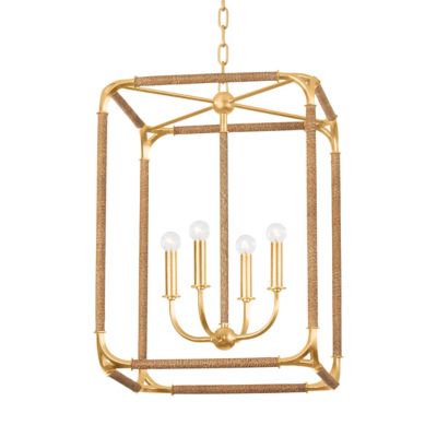 Hudson Valley Lighting Laurenceston Lantern Pendant Light - Color: Gold - S