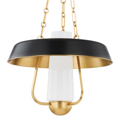 Hudson Valley Lighting Provincetown Pendant Light - Color: Black - 5218-AGB