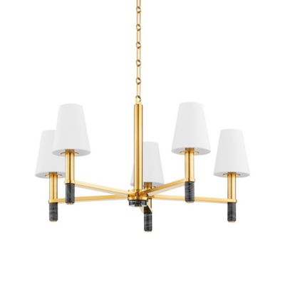 Hudson Valley Lighting Montreal Chandelier - Color: Brass - Size: Medium - 