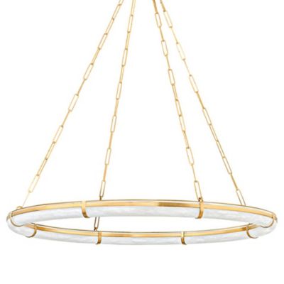 Hudson Valley Lighting Sennett LED Chandelier - Color: Brass - Size: Large 