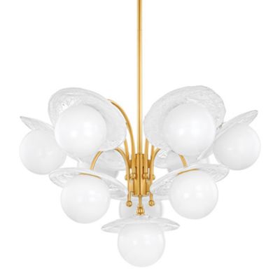 Hudson Valley Lighting Stampford Chandelier - Color: Brass - Size: 10 light