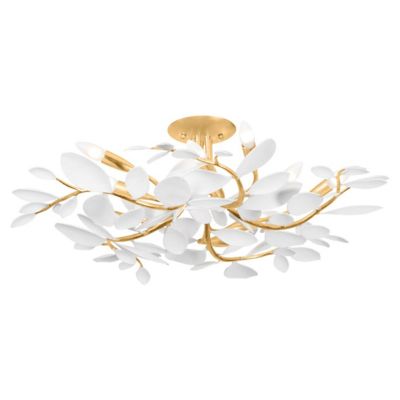 Hudson Valley Lighting Marabec Semi-Flushmount Light - Color: Gold - Size: 