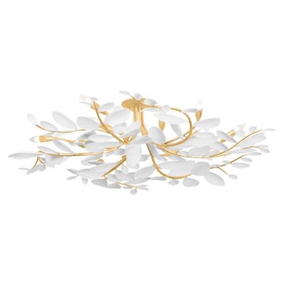 Hudson Valley Lighting Marabec Semi-Flushmount Light - Color: Gold - Size: 