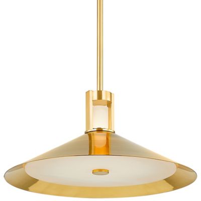 Hudson Valley Lighting Clermont LED Pendant Light - Color: Brass - Size: 2