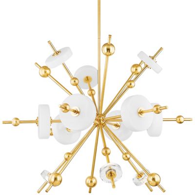 Hudson Valley Lighting Maynard LED Chandelier - Color: Brass - Size: 12 lig