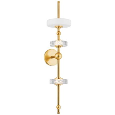 Hudson Valley Lighting Maynard LED Wall Sconce - Color: Brass - Size: 3 lig