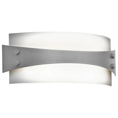 Huxe Dozza Horizontal LED Wall Sconce - Color: Silver - Size: 1 light