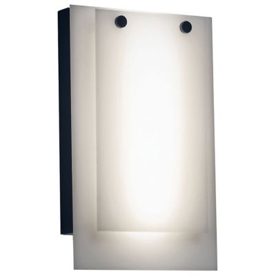 Huxe Dozza Acrylic LED Wall Sconce - Color: Black - Size: 1 light