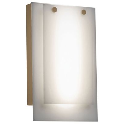 Huxe Dozza Acrylic LED Wall Sconce - Color: Brass - Size: 1 light