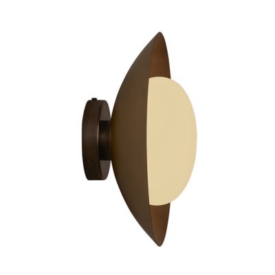 In Common With Brass Arundel Mushroom Wall / Flushmount Light - Size: 1 lig