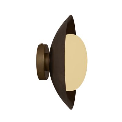 In Common With Brass Arundel Mushroom Wall / Flushmount Light - Size: 1 lig