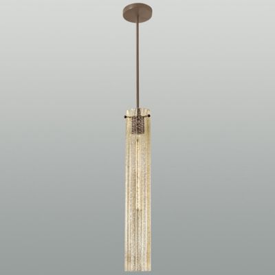 ILEX Libro Glass Mini Pendant Light Fixed Height - Color: Amber - Size: 1 l